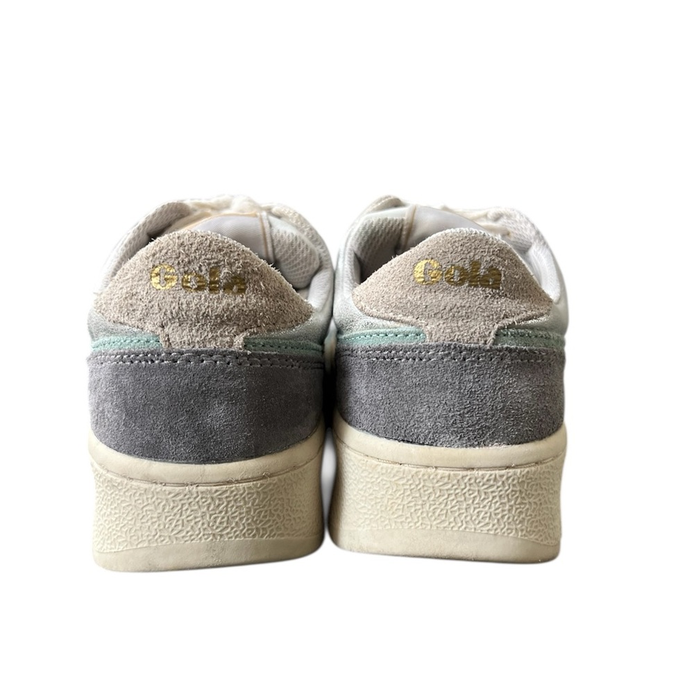 Gola Superslam Blaze sneakers in Silver Green Mist Feather Grey Women’s 6 SOOL - Picture 5 of 10